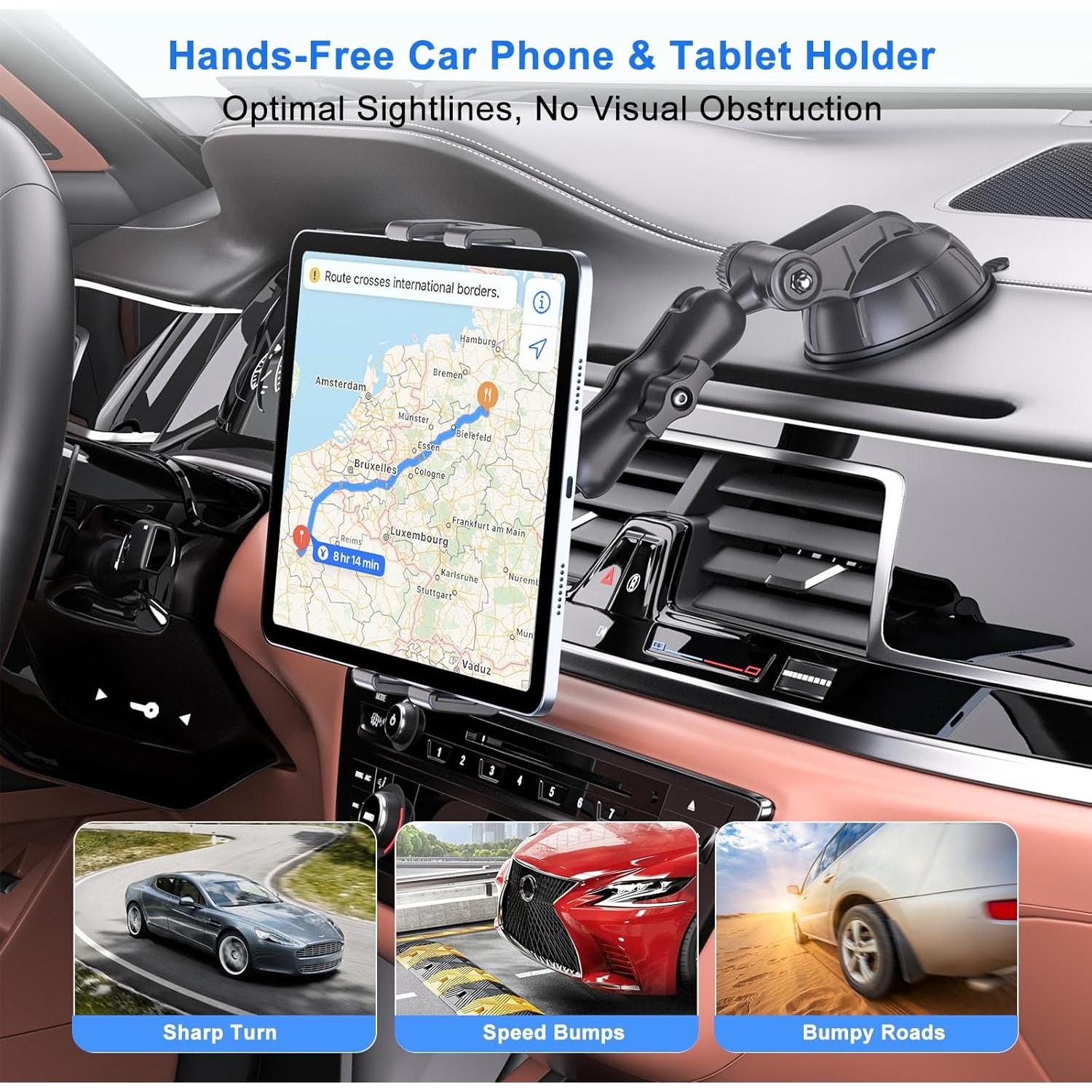 Soporte para Tableta PLDHPRO para Coche 5.1'' a 15.6''