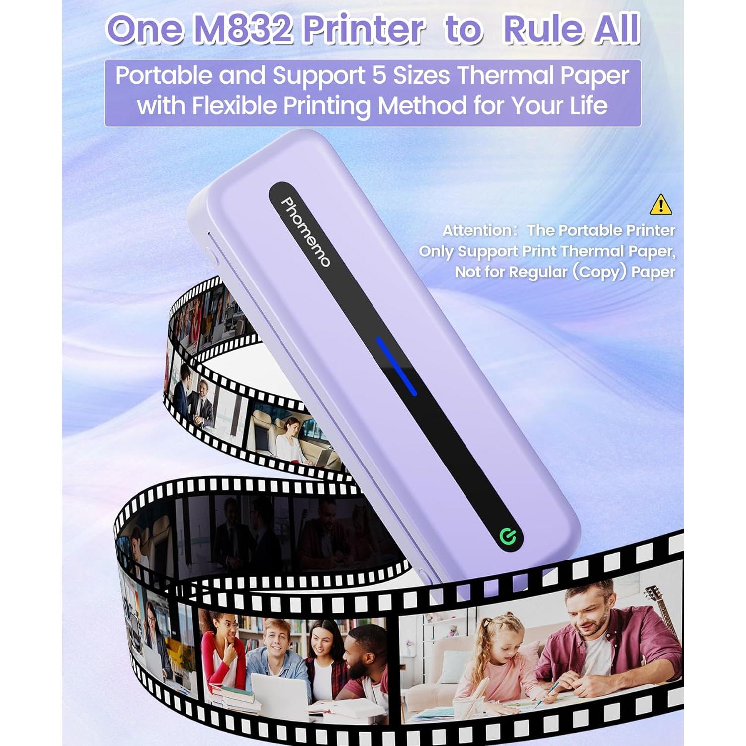 Impresora Térmica Portátil Phomemo M832 Bluetooth 300dpi