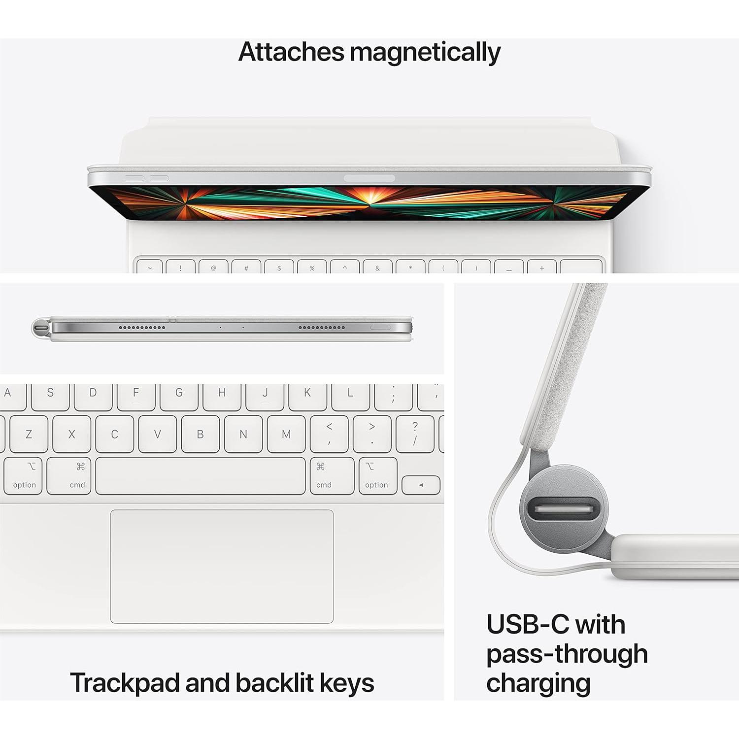 Teclado Mágico Apple para iPad Pro 12.9" y Air M2 - Negro