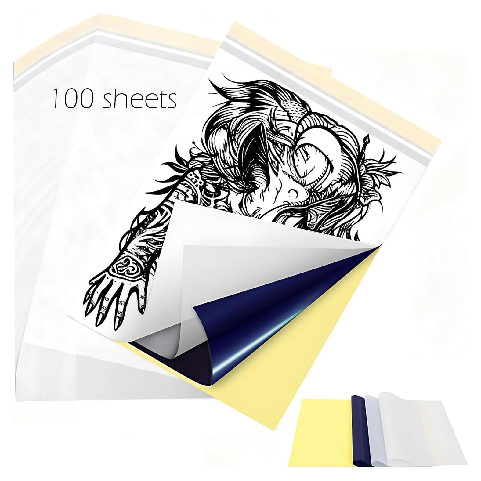 Papel de Transferencia de Tatuaje WZPB - 100 Hojas A4