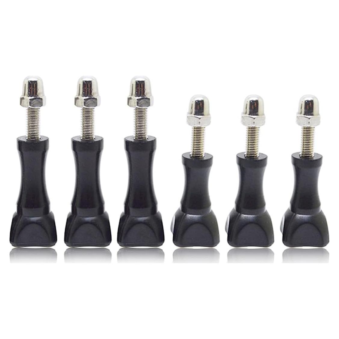Tornillos de Pulgar 6 Pcs para GoPro Hero y Xiaomi Yi - Negro