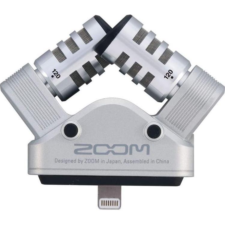 Micrófono Estéreo X/Y Zoom iQ6 para iPhone/iPad Plata