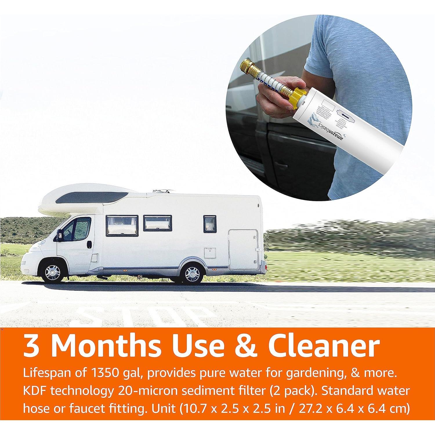 Filtro de Agua Inline Amazon Basics EWF-8056-2, Paquete de 2