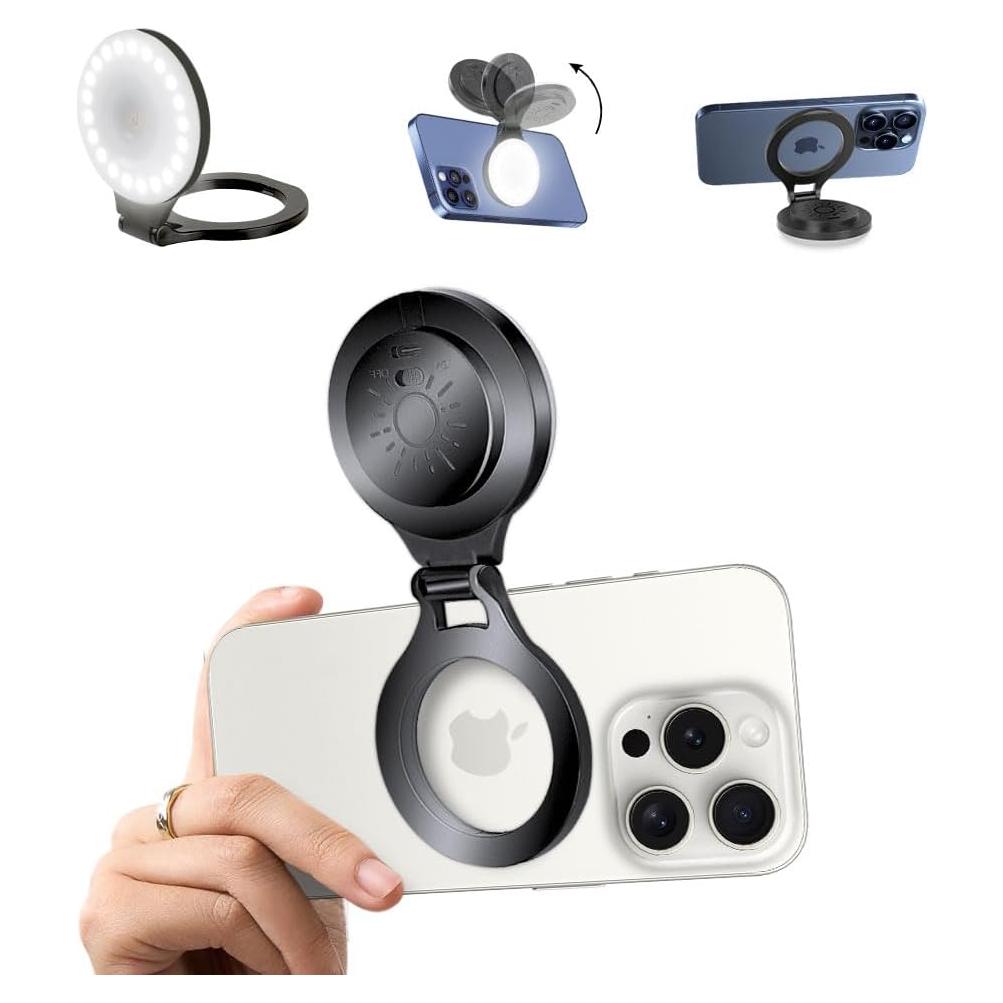 Anillo de Luz LED EJU para Selfie y Video - Negro