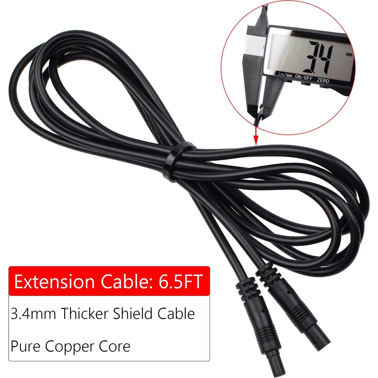 Cable de Extensión 4 Pines Gmailmall 1.98m para Cámara de Respaldo