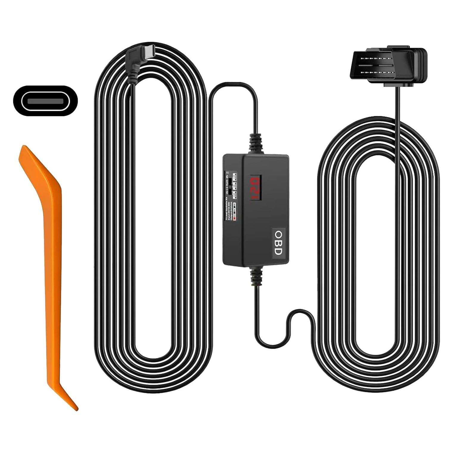 Kit de cable OBD para cámara de salpicadero YKT H39-SX, 12-30V a 5V/3A