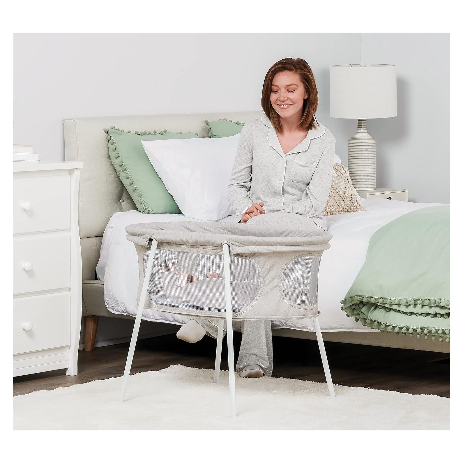 Cuna Plegable para Bebés Regalo Baby Basics Gris 82.5x46.4 cm