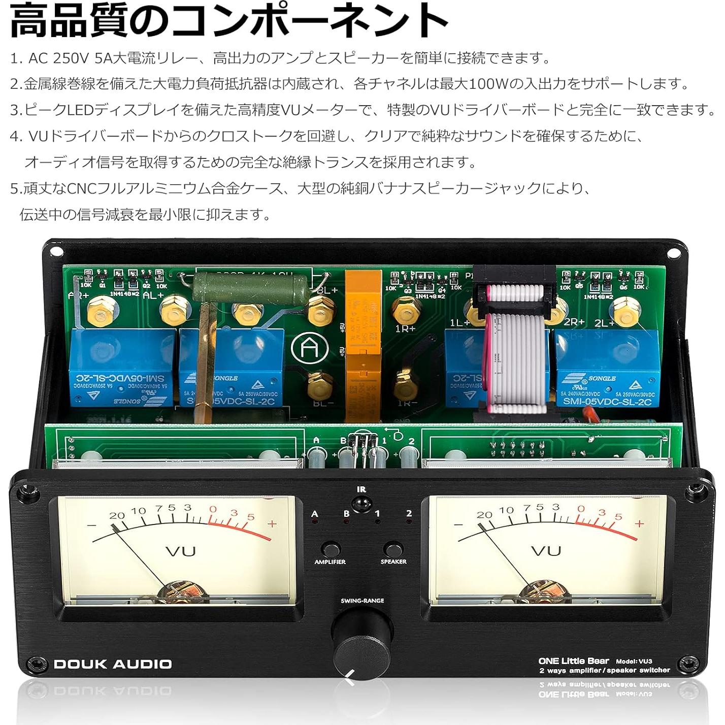 Medidor VU Analógico Doble Douk Audio DOUK-VU3 300W