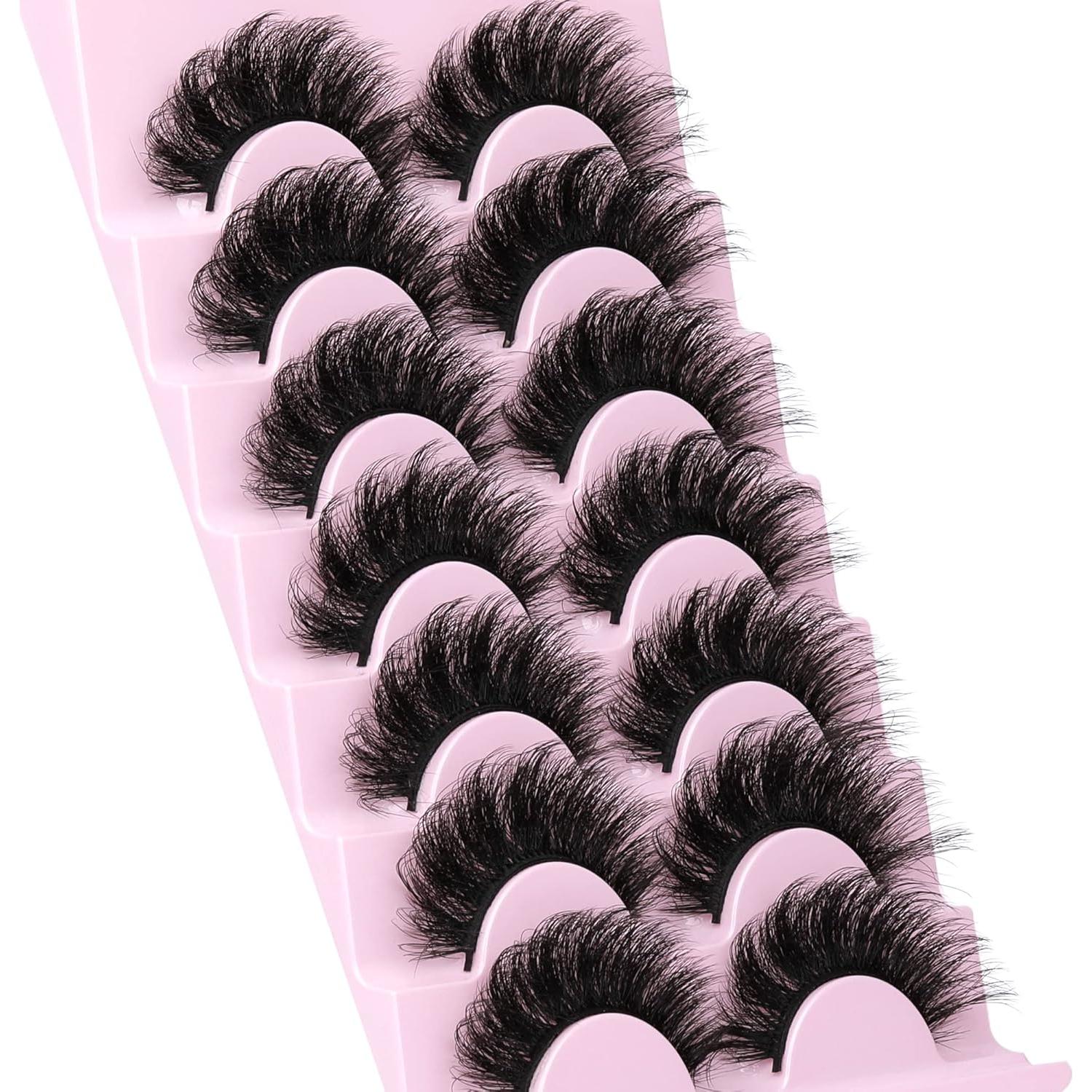 Pestañas Postizas Dramáticas ALICROWN 20MM 7 Pares Veganas