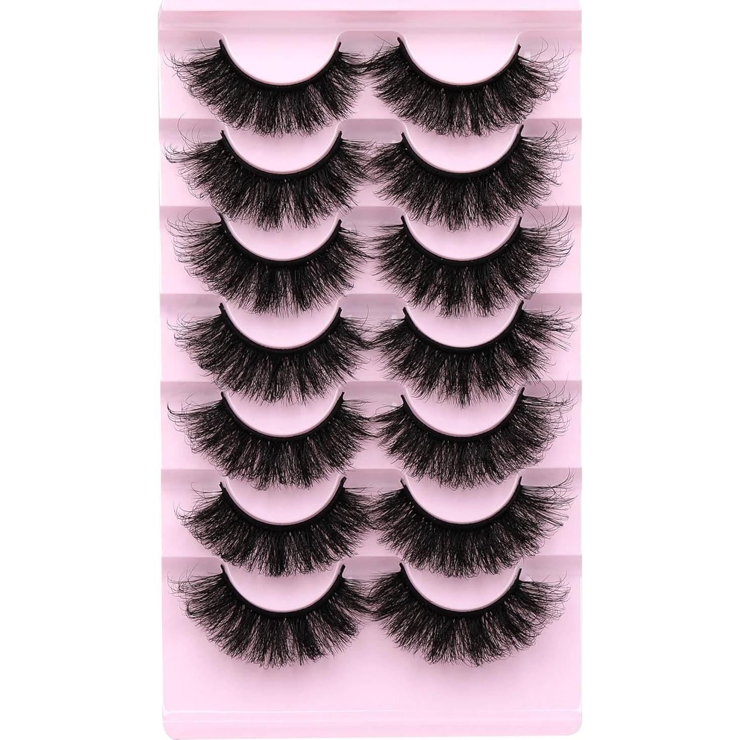 Pestañas Postizas Dramáticas ALICROWN 20MM 7 Pares Veganas