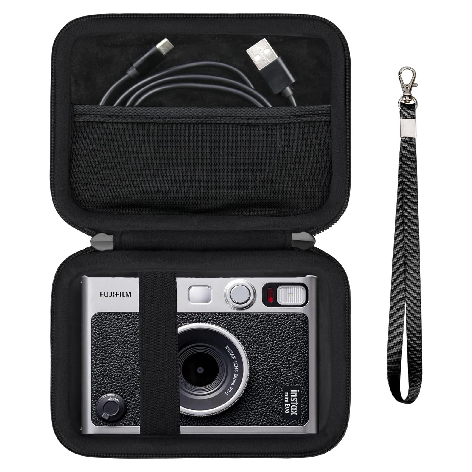 Funda Dura para Cámara Instantánea Fujifilm Instax Mini EVO Negra