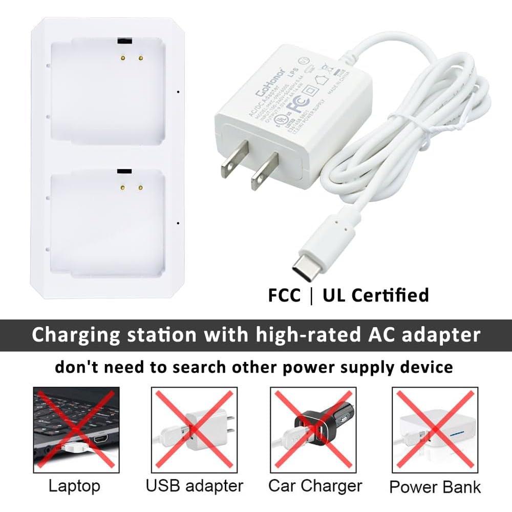 Estación de Carga Rápida GoHonor para Baterías Arlo Pro/Pro2/Go