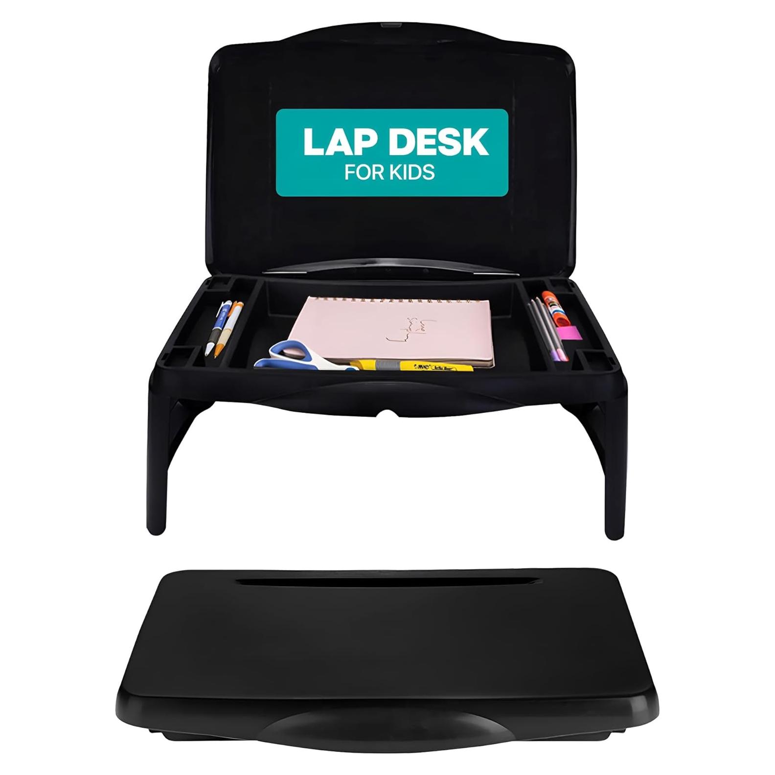 Escritorio Plegable Mavo Craft Negro con Almacenamiento 44.5x30.5 cm