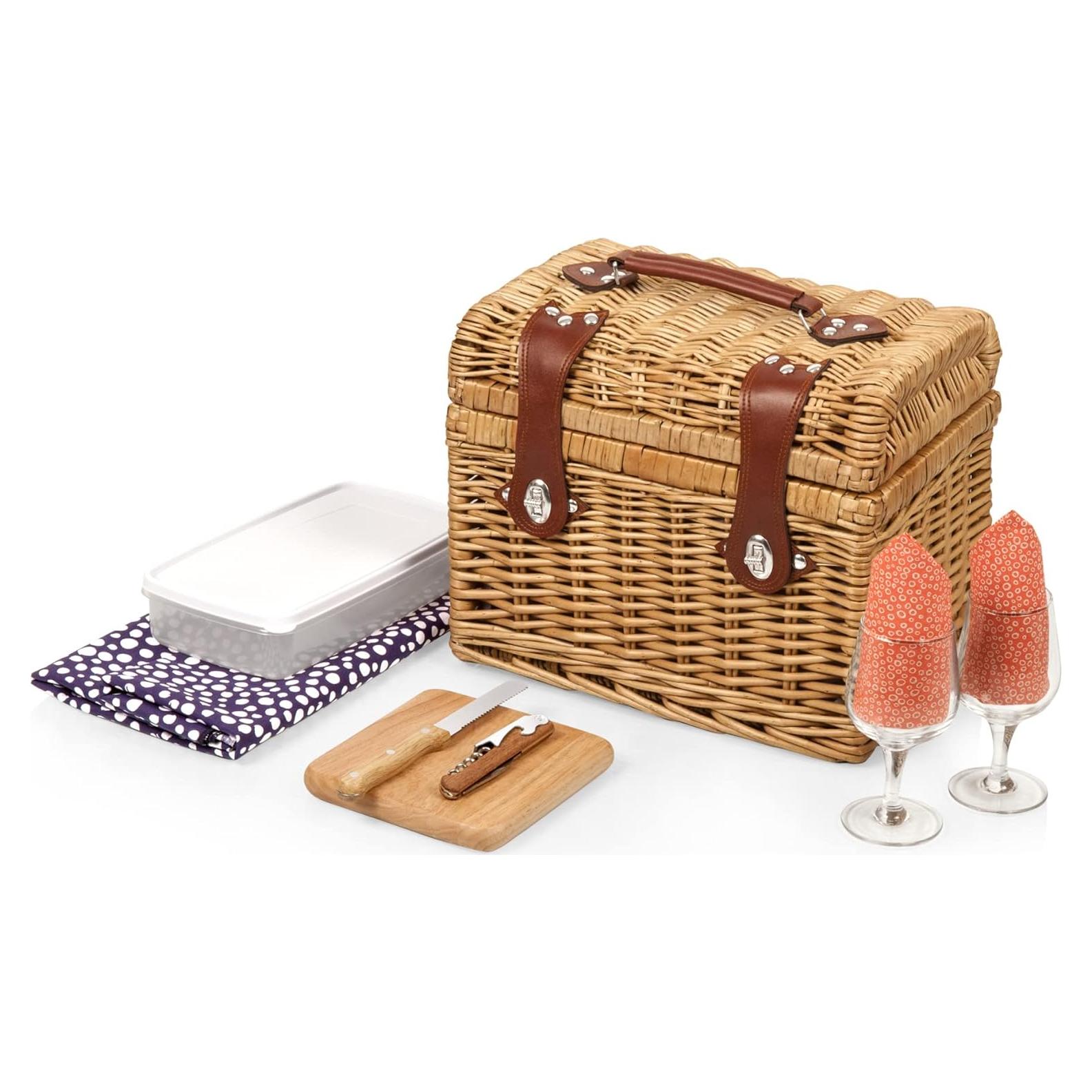 Cesta de Picnic Napa para 2 - Picnic Time - Vino y Queso