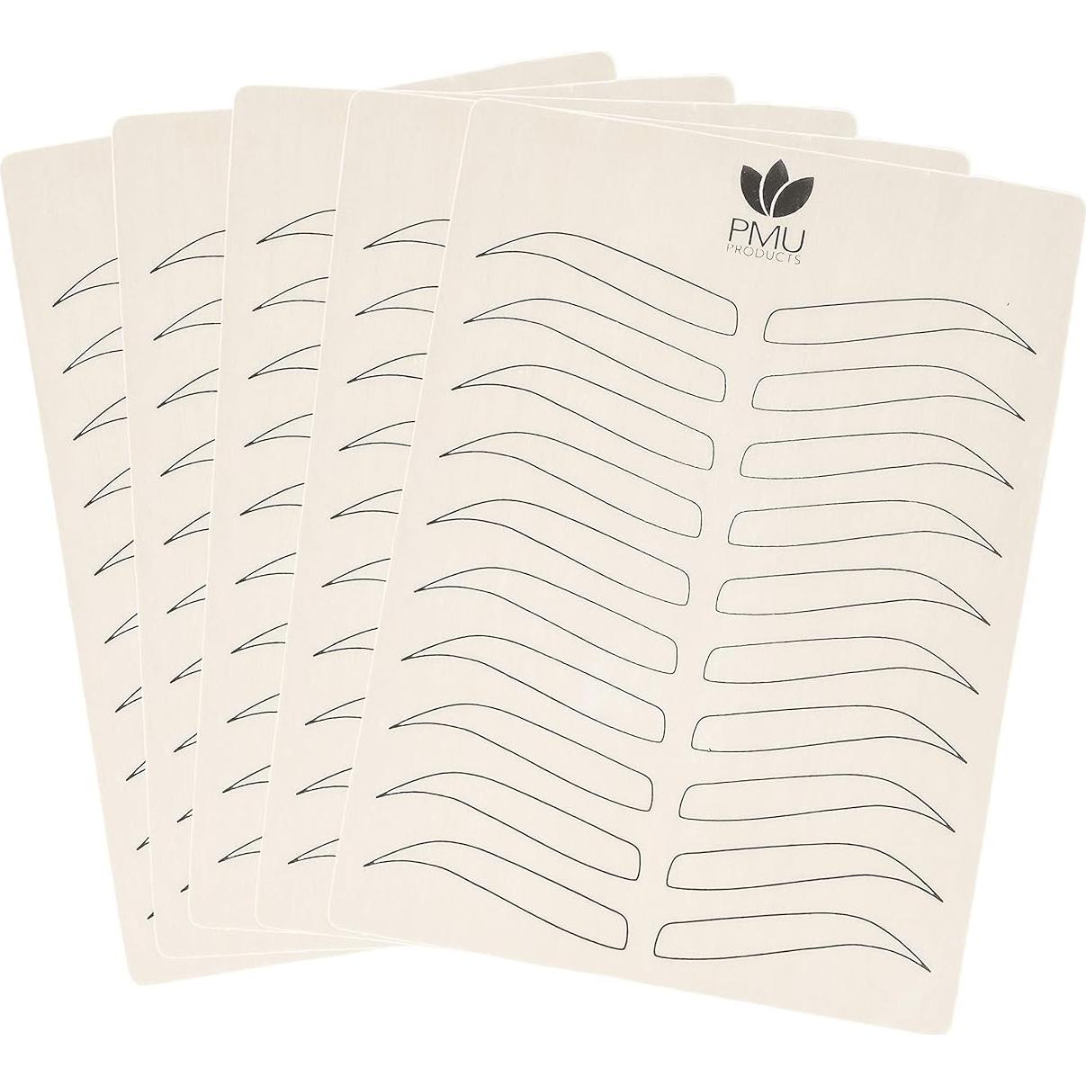 Piel de práctica microblading Genetek 5 unidades doble cara