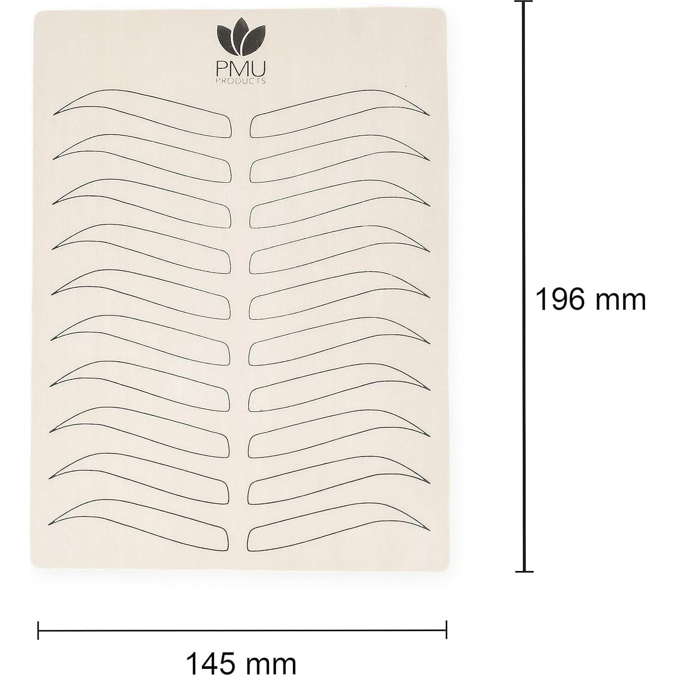 Piel de práctica microblading Genetek 5 unidades doble cara