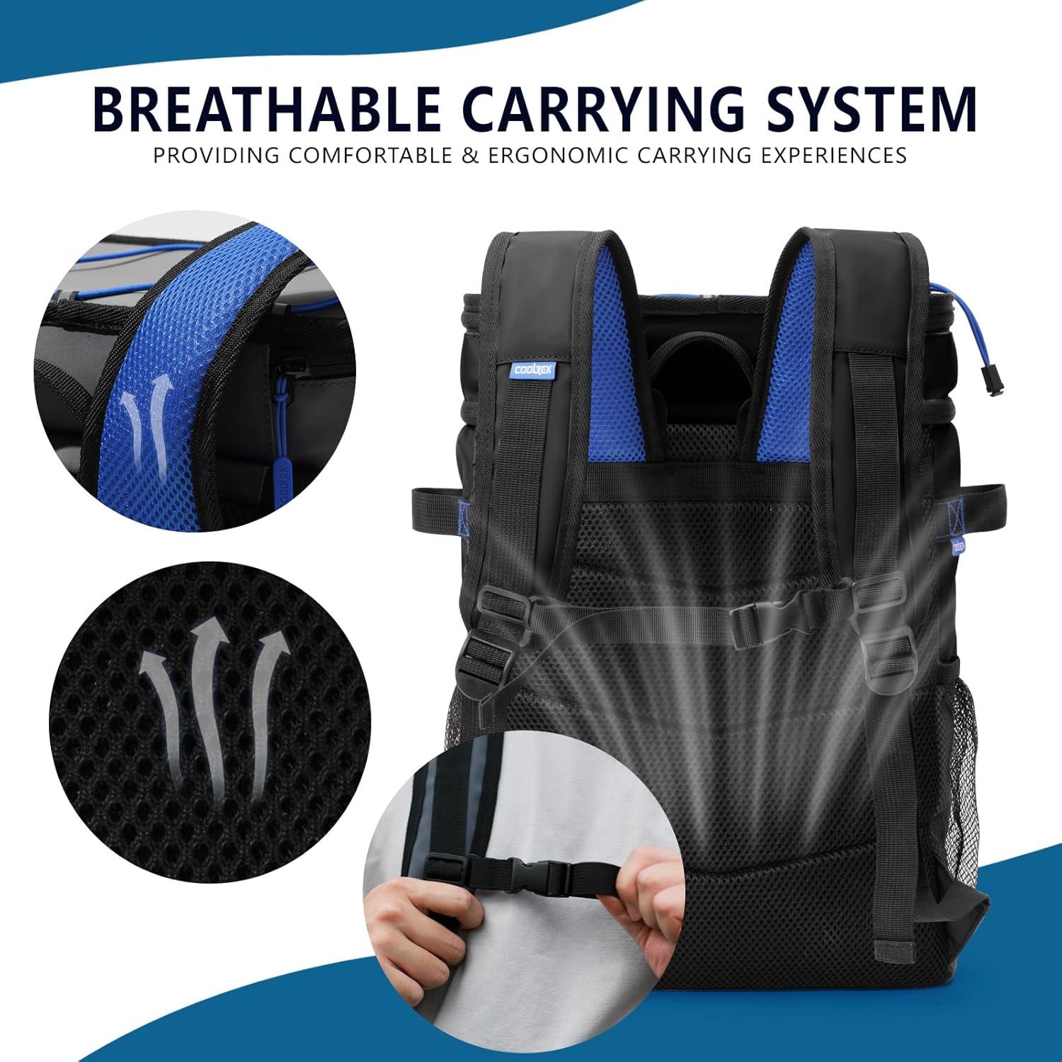 Mochila Enfriadora COOLREX 36 Latas Impermeable 22.7L