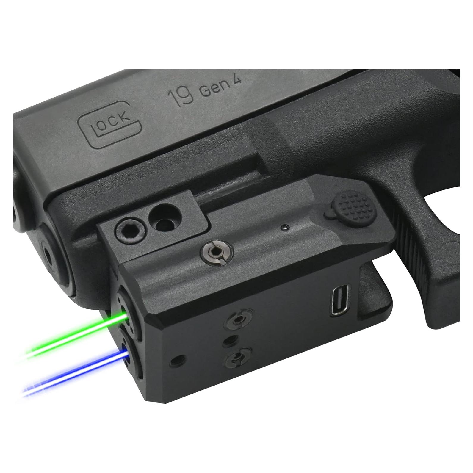 Mira Láser Doble HiLight P3BG Azul y Verde Recargable