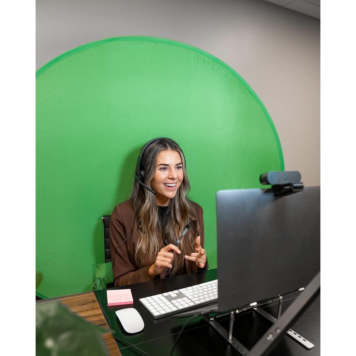 Fondo de Webcam Plegable Webaround Mega Verde 160 cm