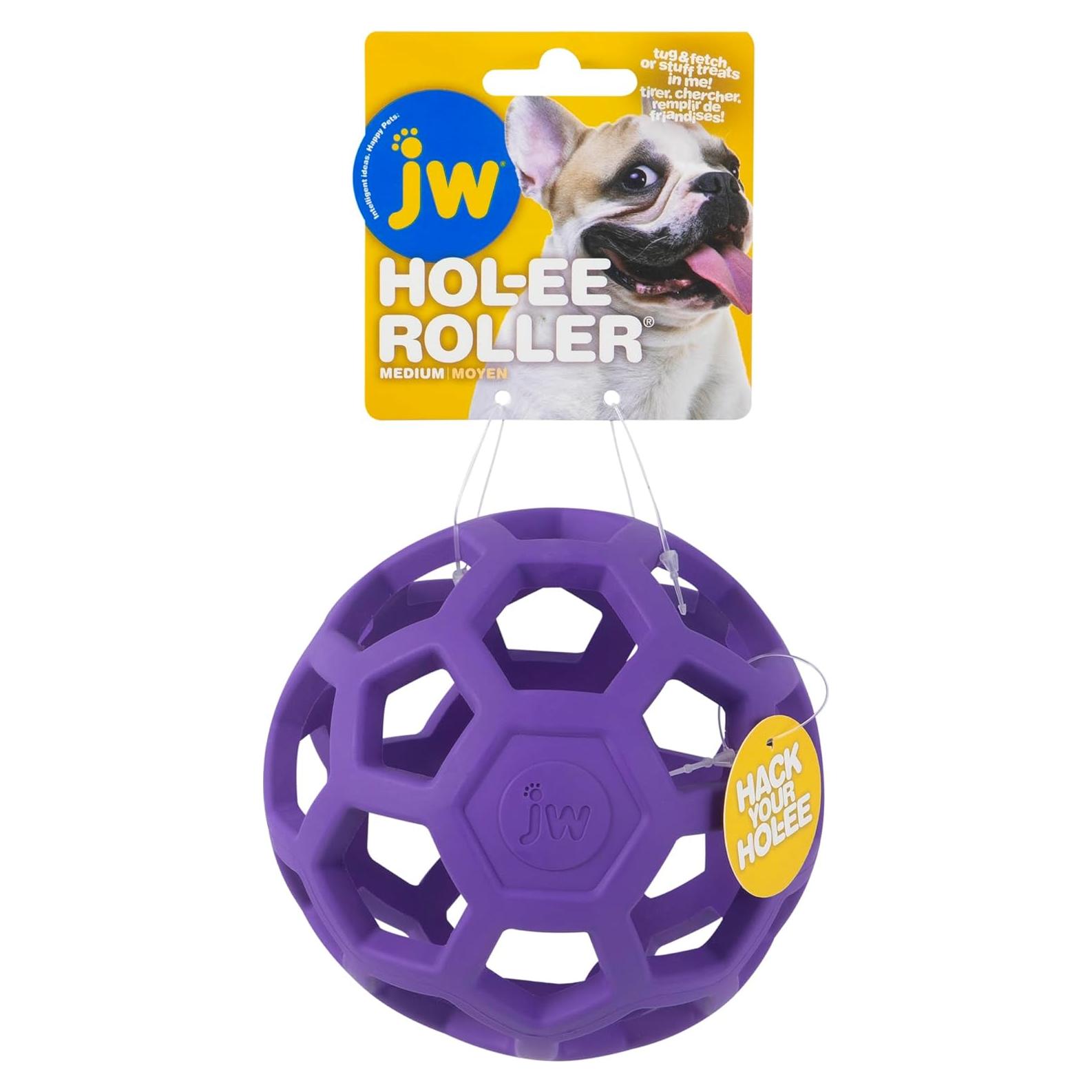 Pelota Puzzle para Perros JW Pet Hol-ee Roller Mediana 11.4 cm