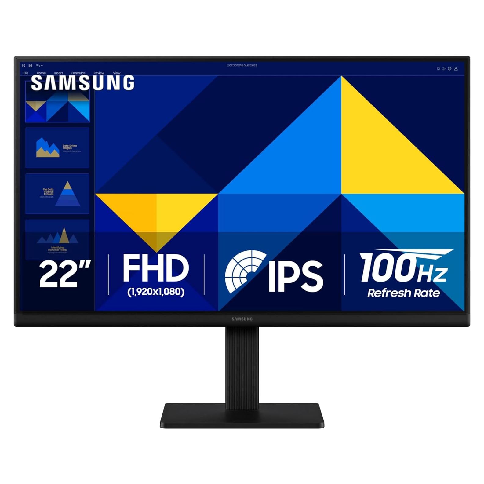 Monitor Samsung 22" S30GD IPS 100Hz Ergonomico Cuidado Ojos