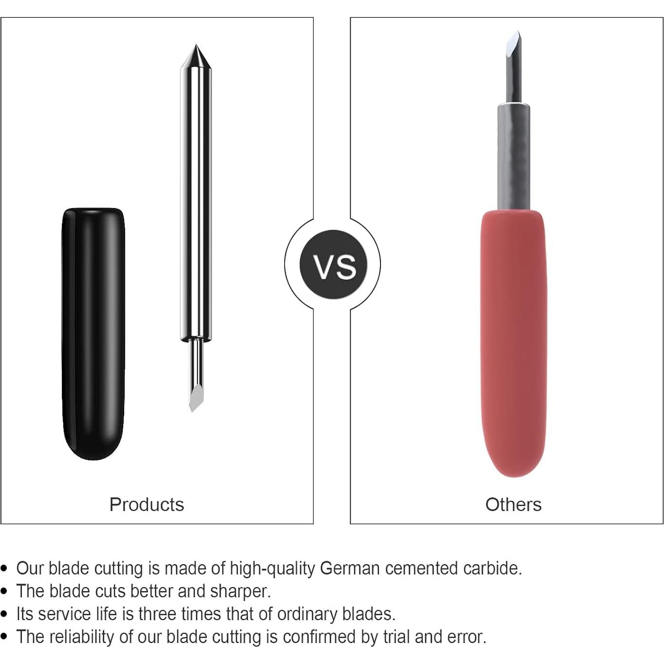 Cuchillas de Corte Hadwoer 10PCS Punta Fina para Maker y Explore