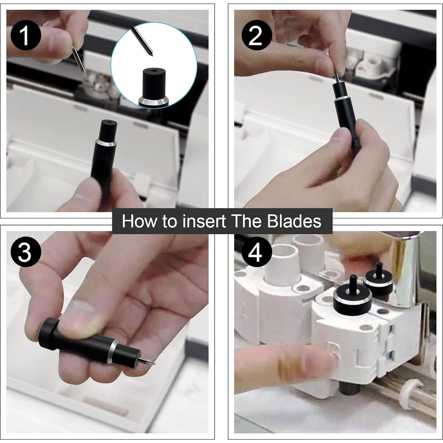 Cuchillas de Corte Hadwoer 10PCS Punta Fina para Maker y Explore