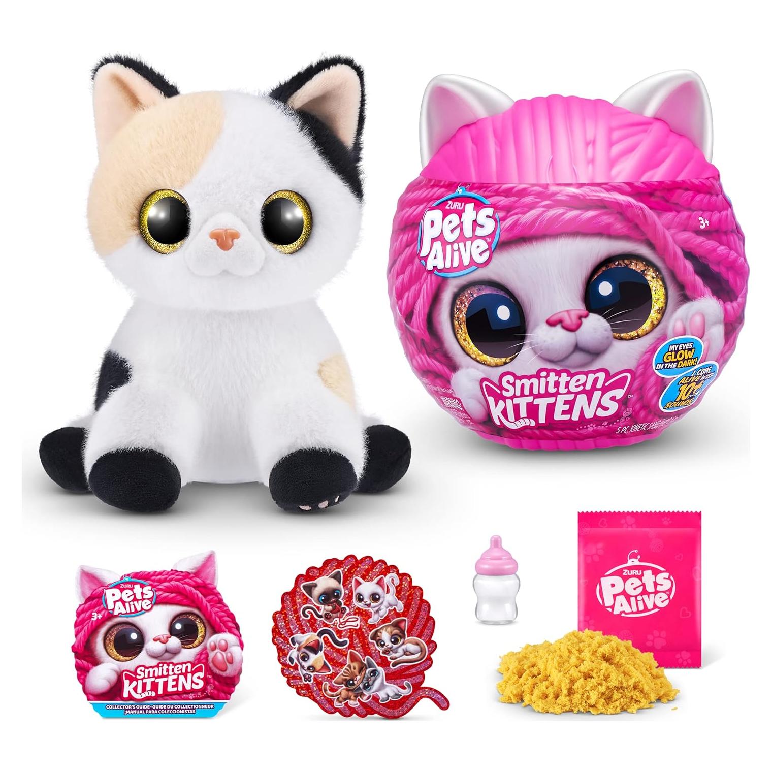 Gatito Smitten ZURU Minx Juguete Suave Interactivo 10 Sonidos