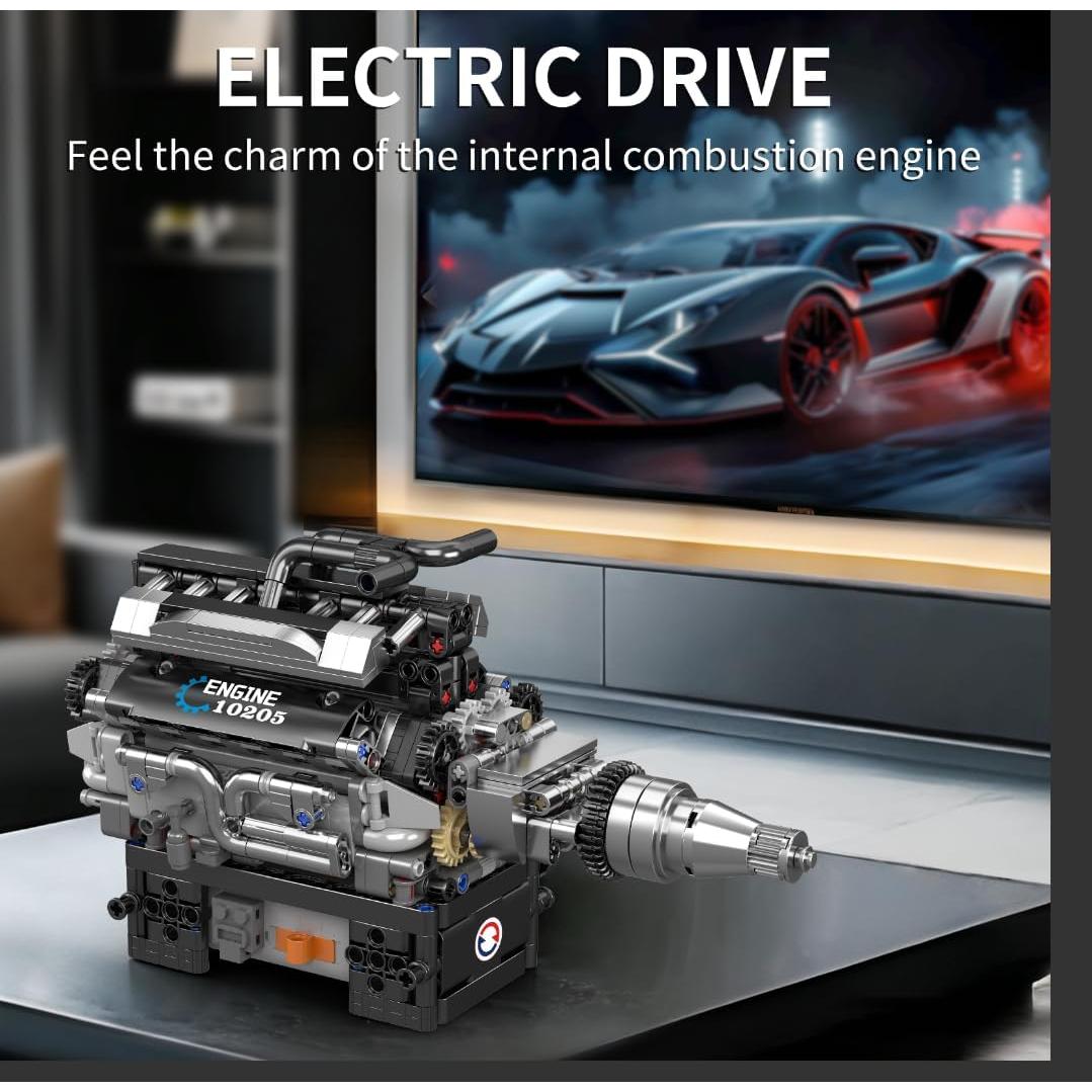 Mould King Motor V12 10205 Set de Construcción 733 Piezas