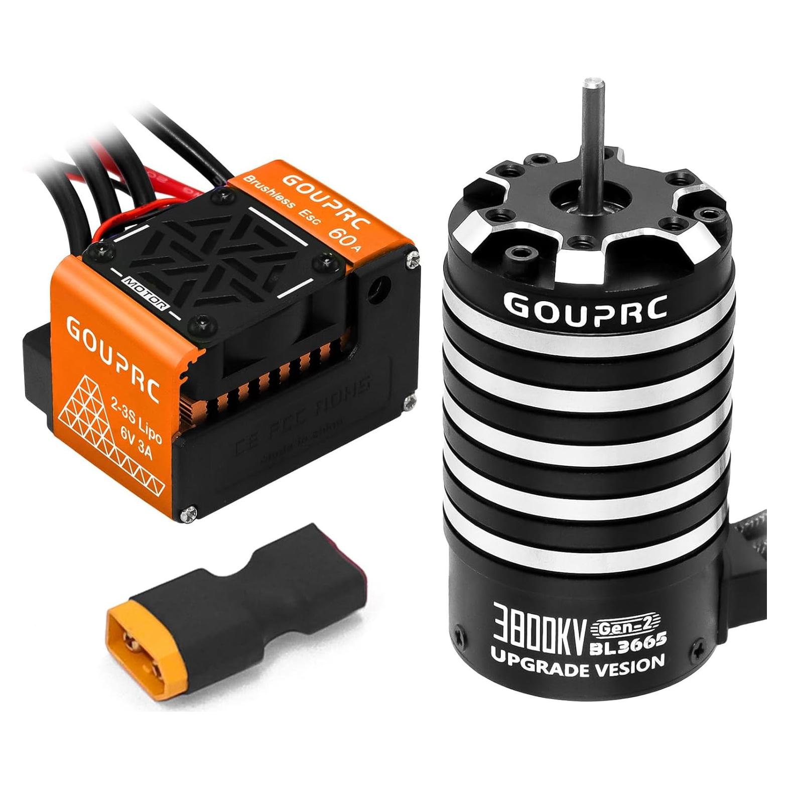 Motor sin escobillas GOUPRC BL3655 3800KV ESC 60A para RC