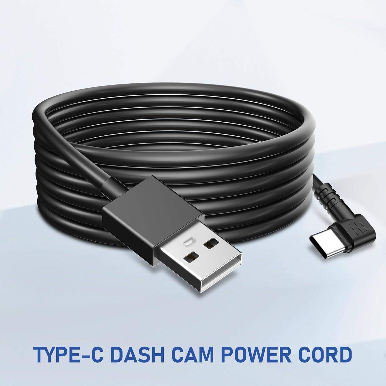 Cable de Alimentación USB-C para Cámara de Tablero 2m