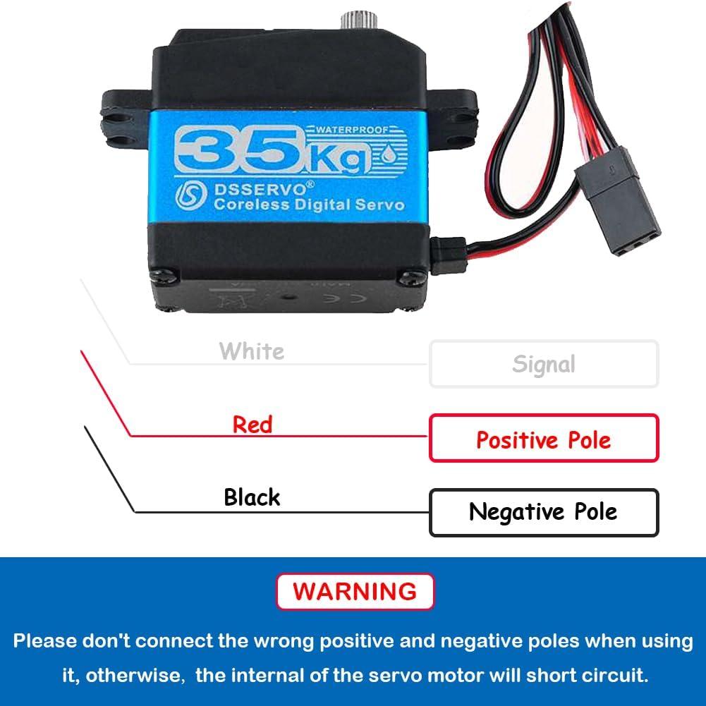 Servo Digital Estanco Stemedu 35kg 7.4V para RC
