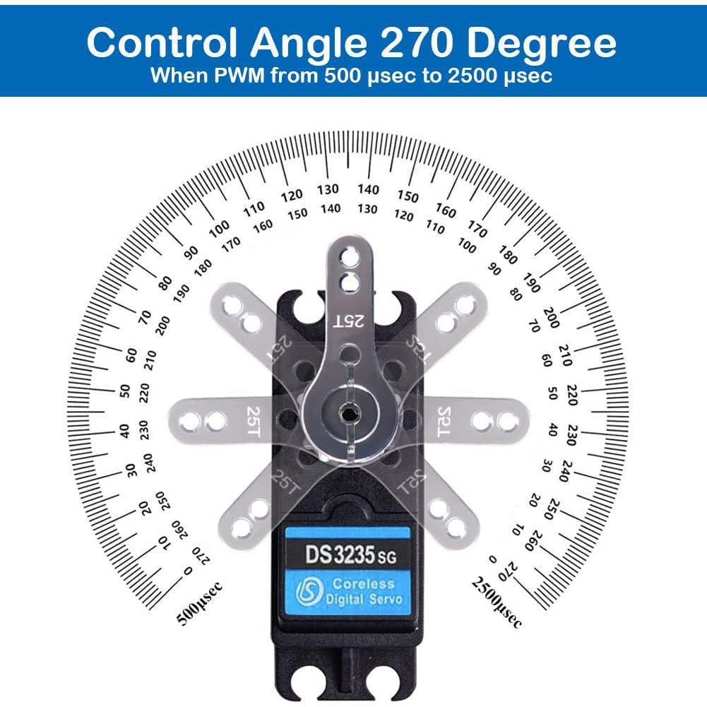Servo Digital Estanco Stemedu 35kg 7.4V para RC