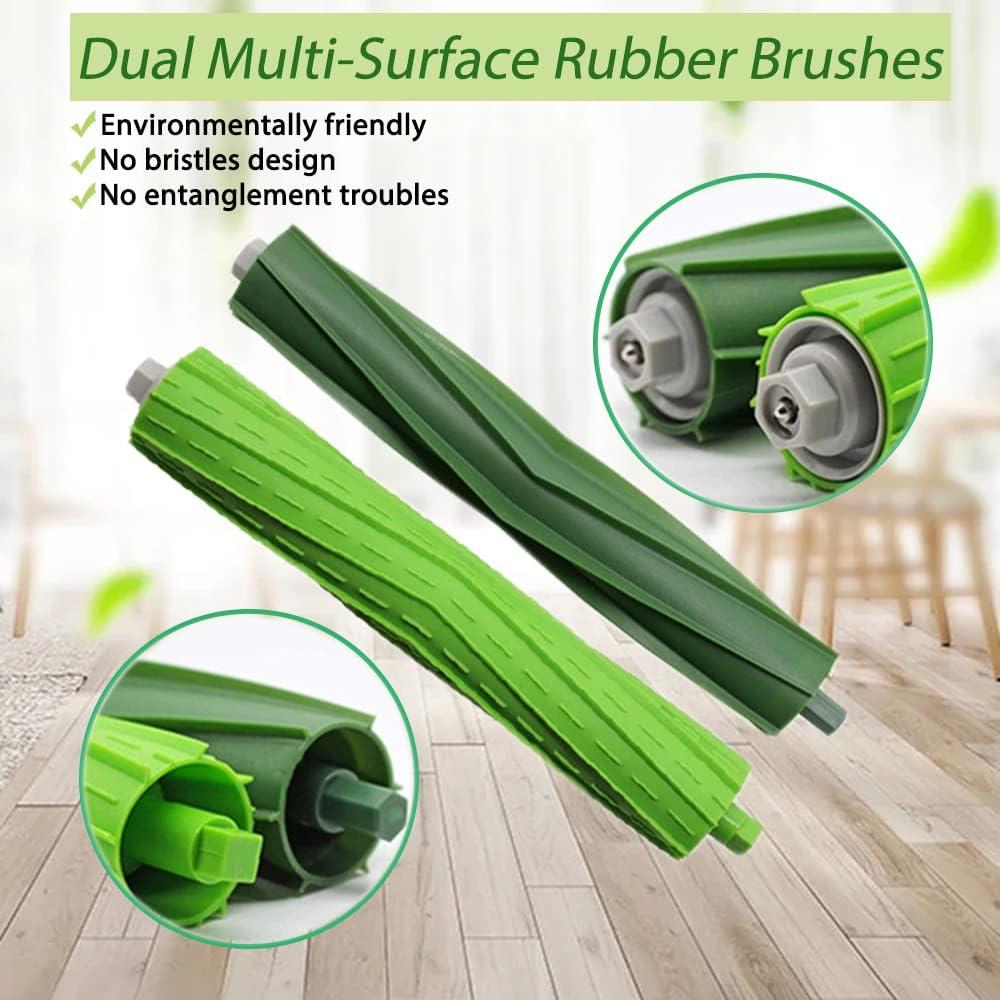 Kit de Repuestos iRobot Roomba E5 E6 i3 i4 i7 i8 - 1 Juego de Cepillos y 6 Filtros