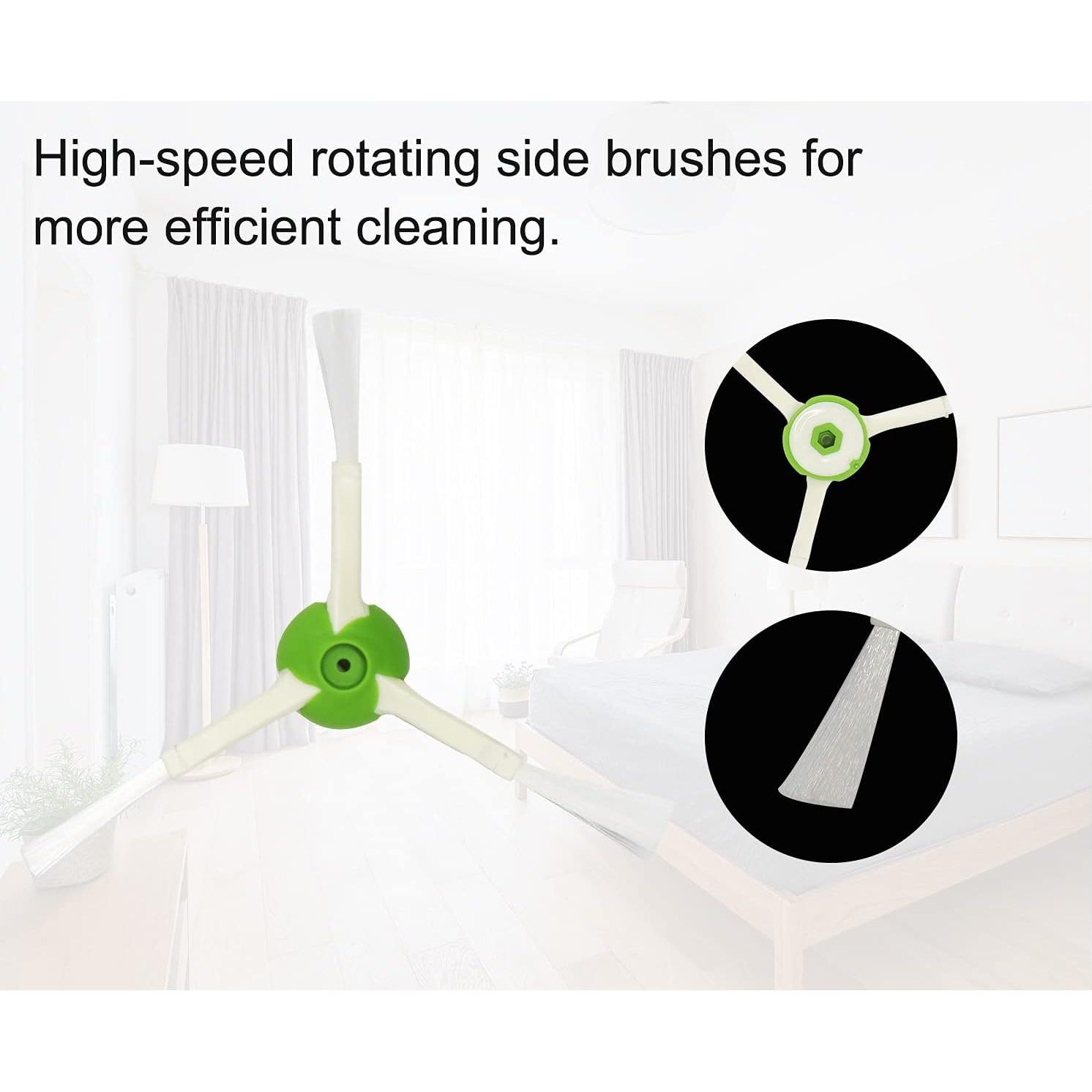 Kit de Repuestos iRobot Roomba E5 E6 i3 i4 i7 i8 - 1 Juego de Cepillos y 6 Filtros