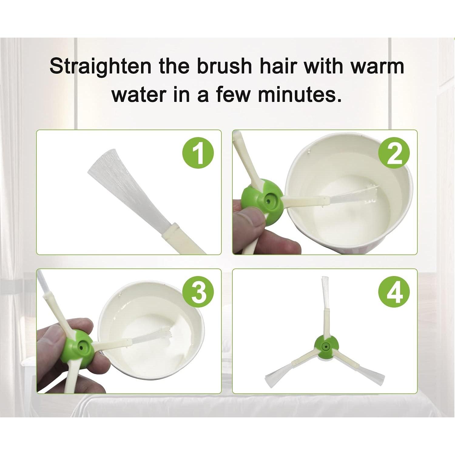 Kit de Repuestos iRobot Roomba E5 E6 i3 i4 i7 i8 - 1 Juego de Cepillos y 6 Filtros