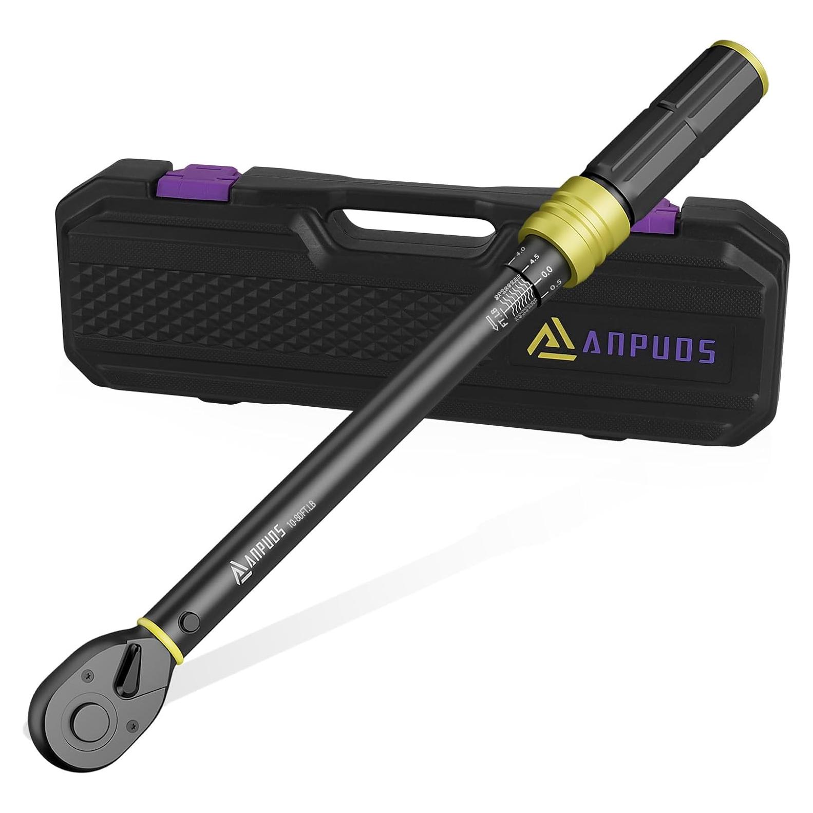 Llave de Torque ANPUDS 3/8" 10-80 Nm Doble Dirección 72 Dientes