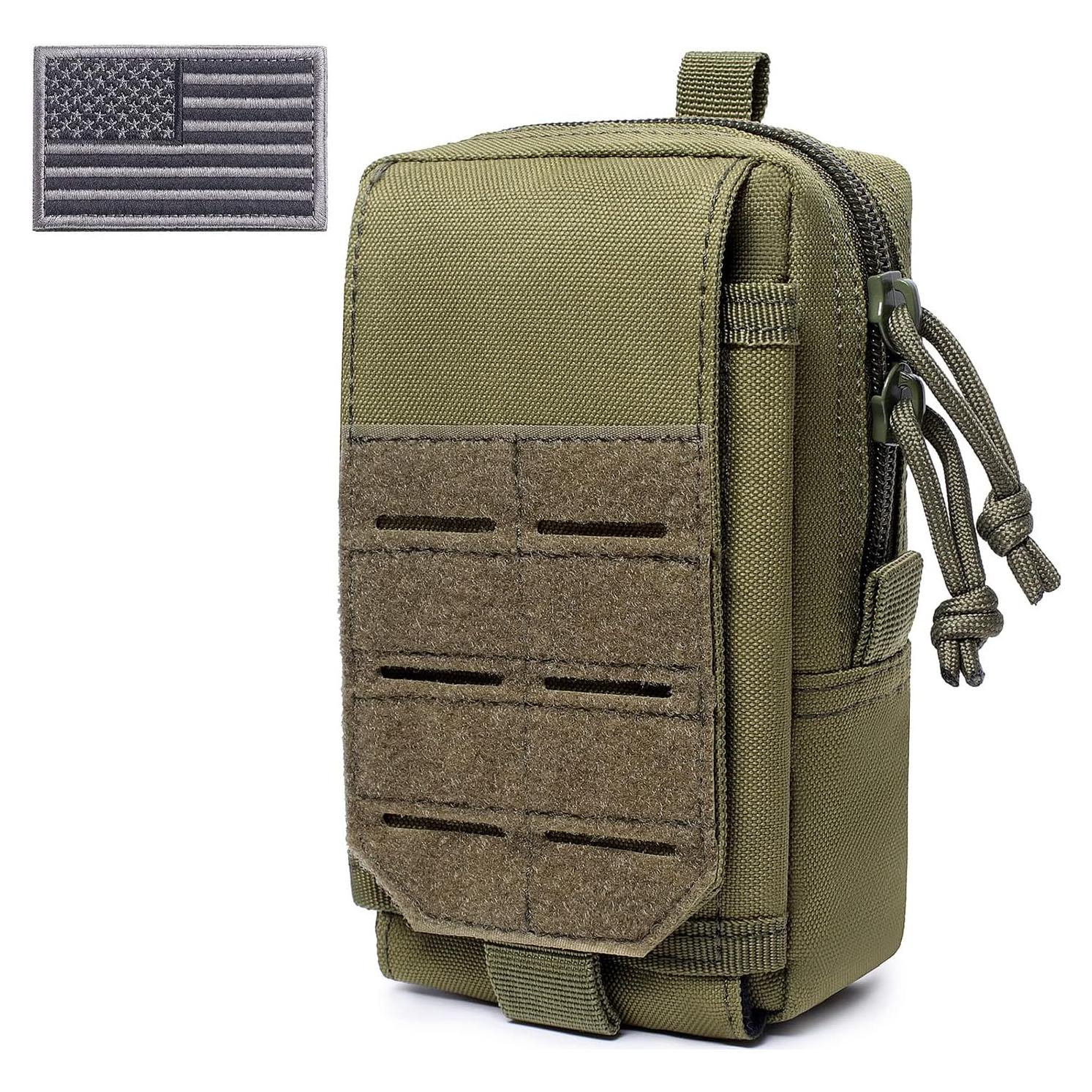 Bolsa EDC Molle Atwilltap para Teléfono - Verde Militar