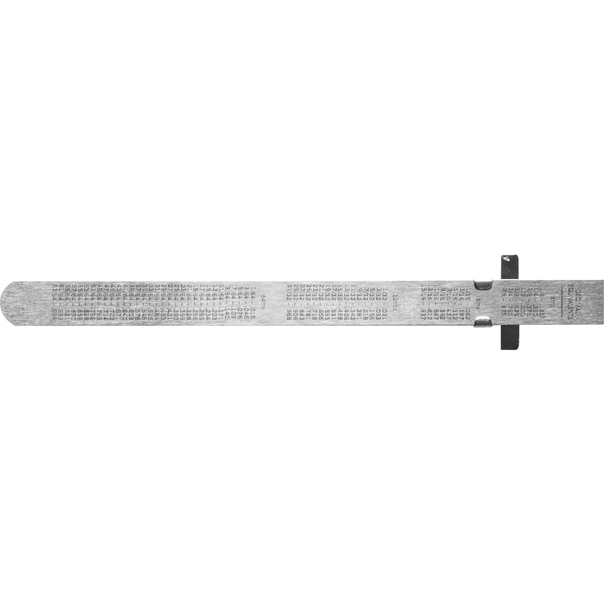 General Tools 300/1 6-Inch Flex Precision Stainless Steel Ruler, Chrome