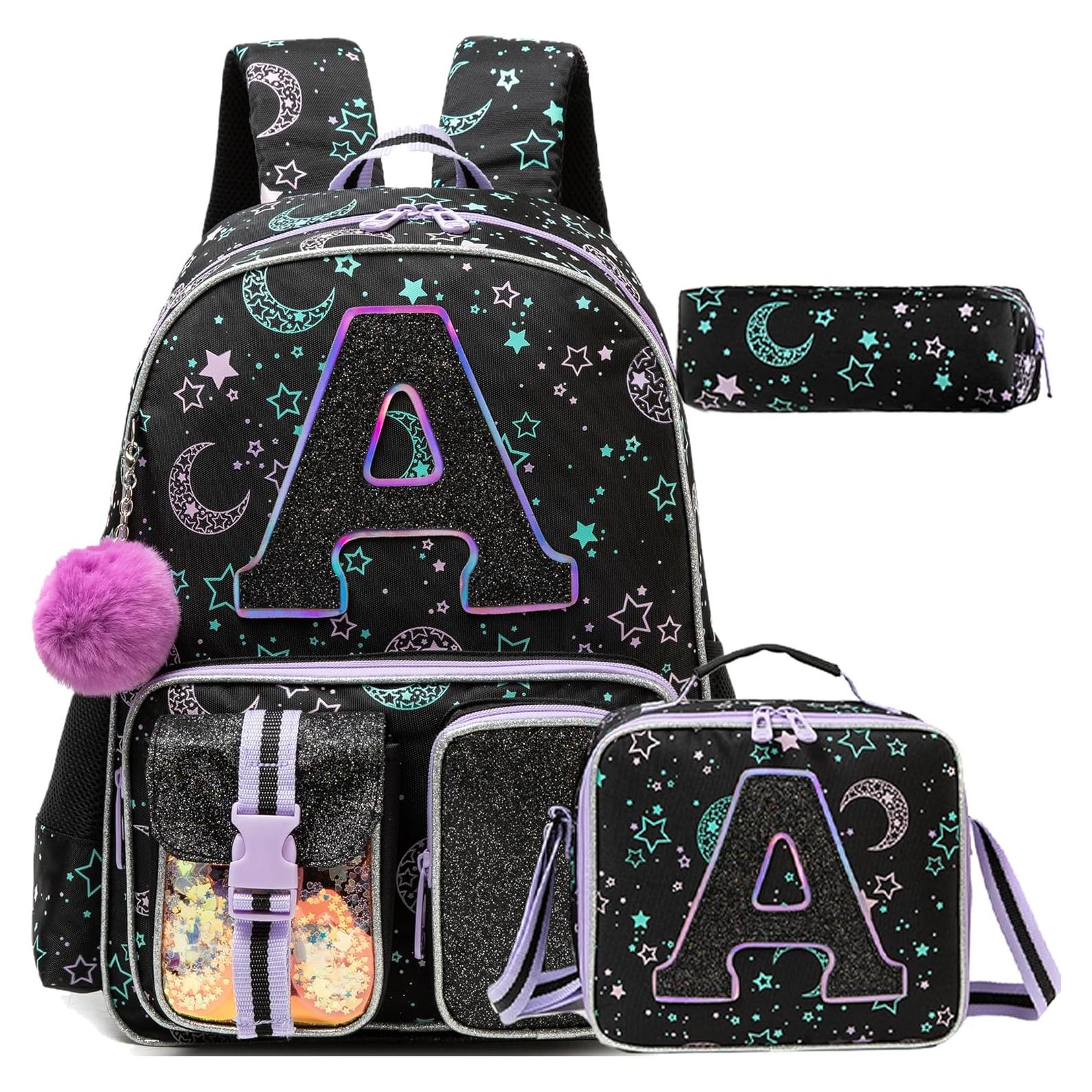 Mochila Escolar para Niñas Meetbelify con Caja de Almuerzo