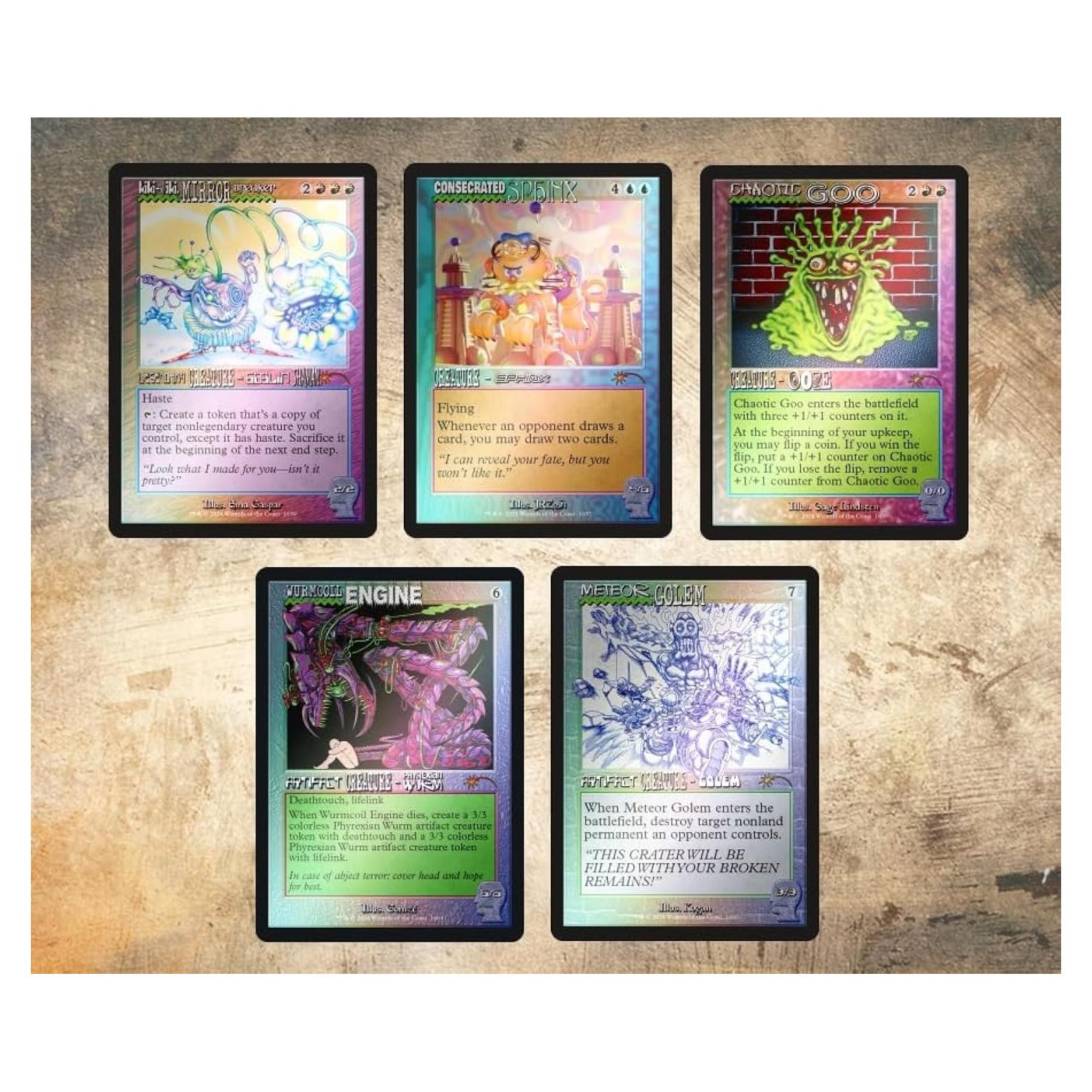 MTG Secret Lair Brain Dead Criaturas Foil 5 cartas