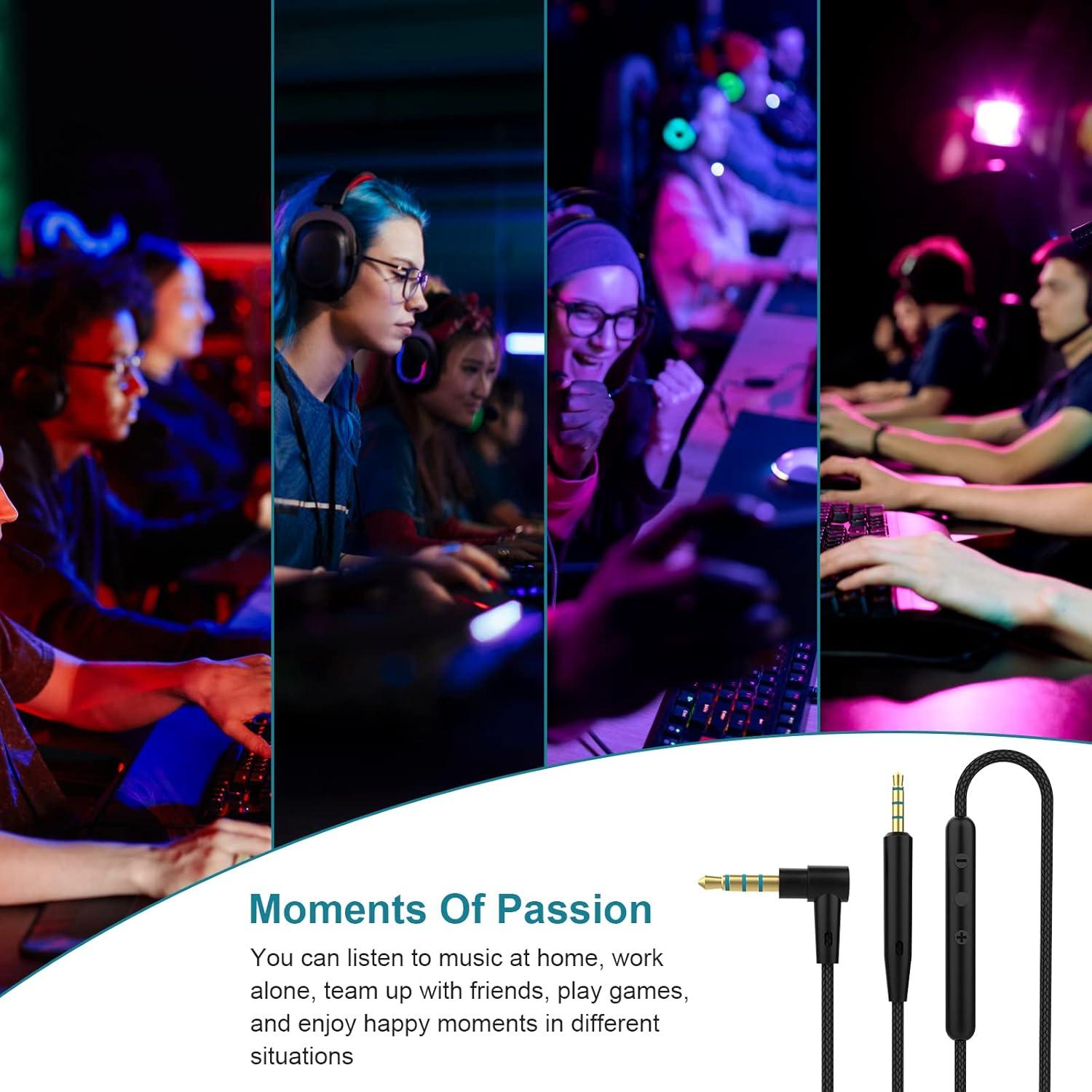 Cable de Reemplazo Sqrmekoko con Control Remoto para Bose QC35