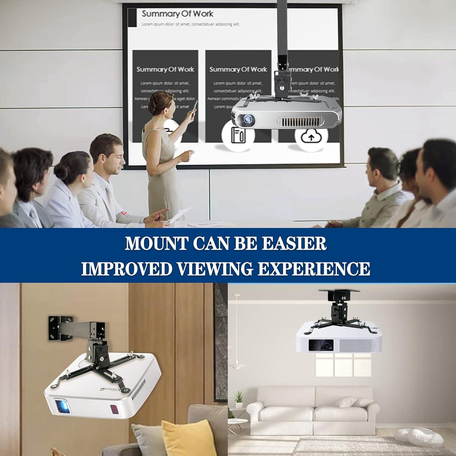 Soporte Universal para Proyector Homcine Negro Altura Ajustable 42.9-65.0 cm