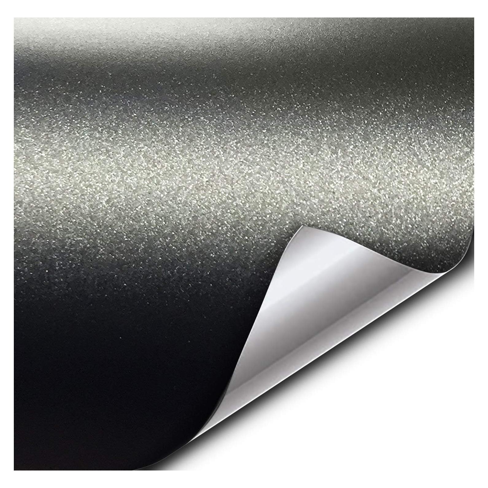Vinilo Envoltura Premium VViViD+ Mate Metálico Negro 30.48x152.4cm