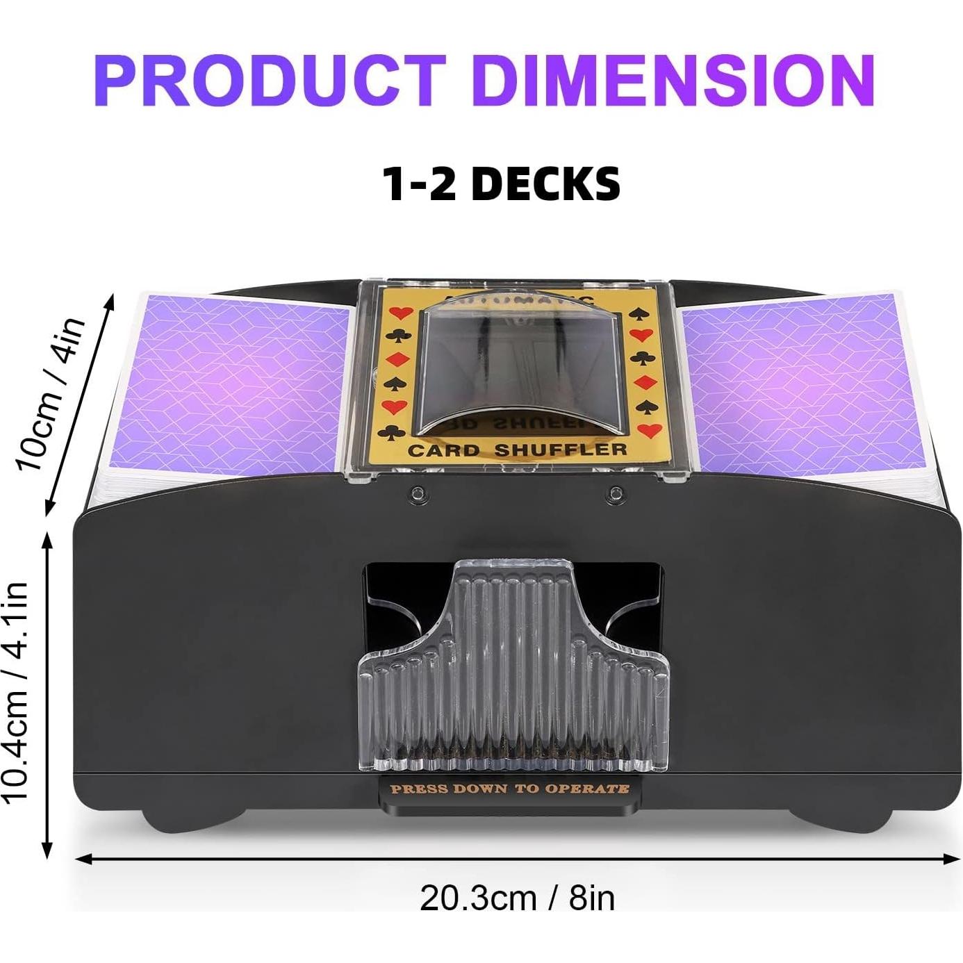 Barajador de Cartas Automático FEIERYA 2 Barajas Eléctrico