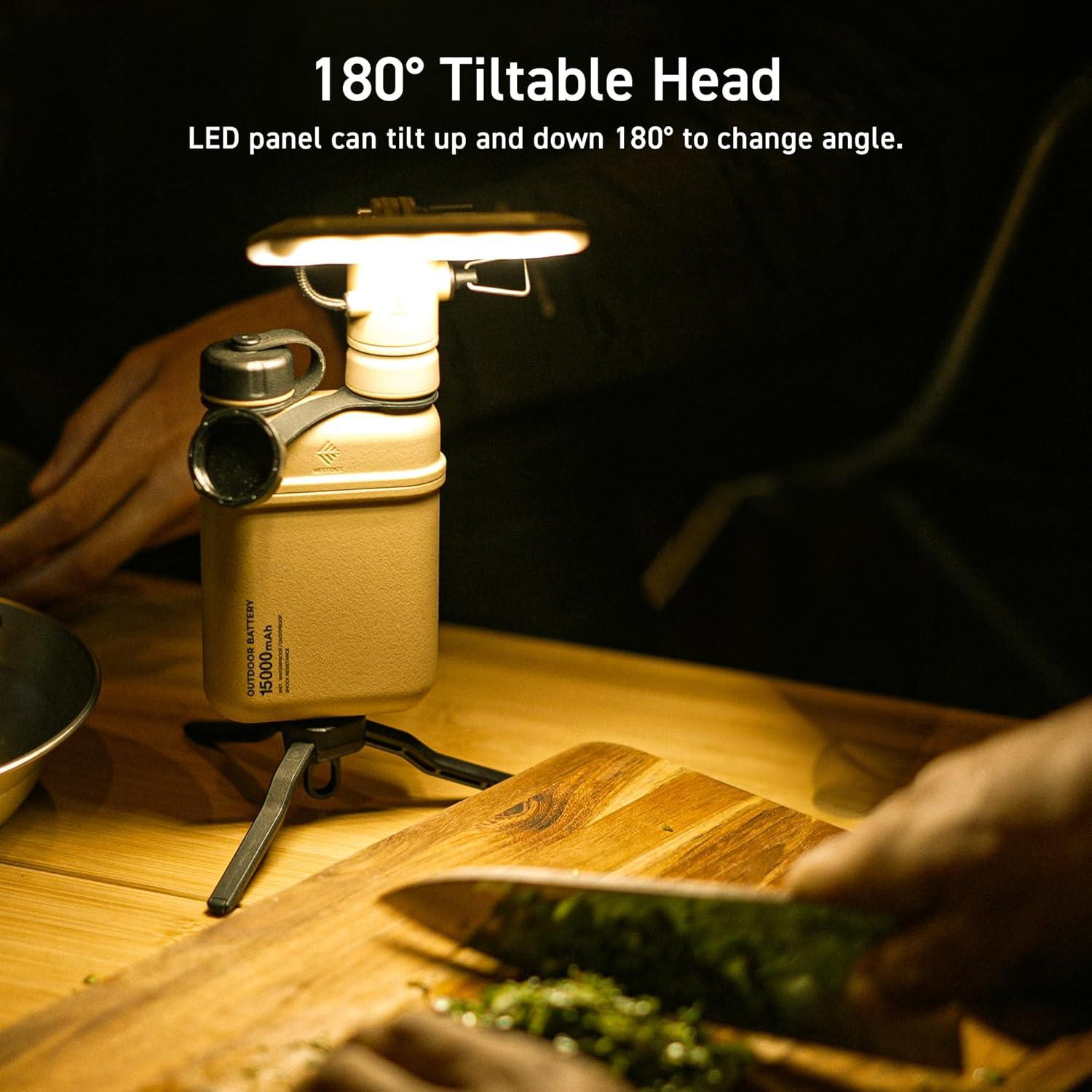 Linterna LED de Camping ELECOM NESTOUT 1000 Lúmenes USB IP44