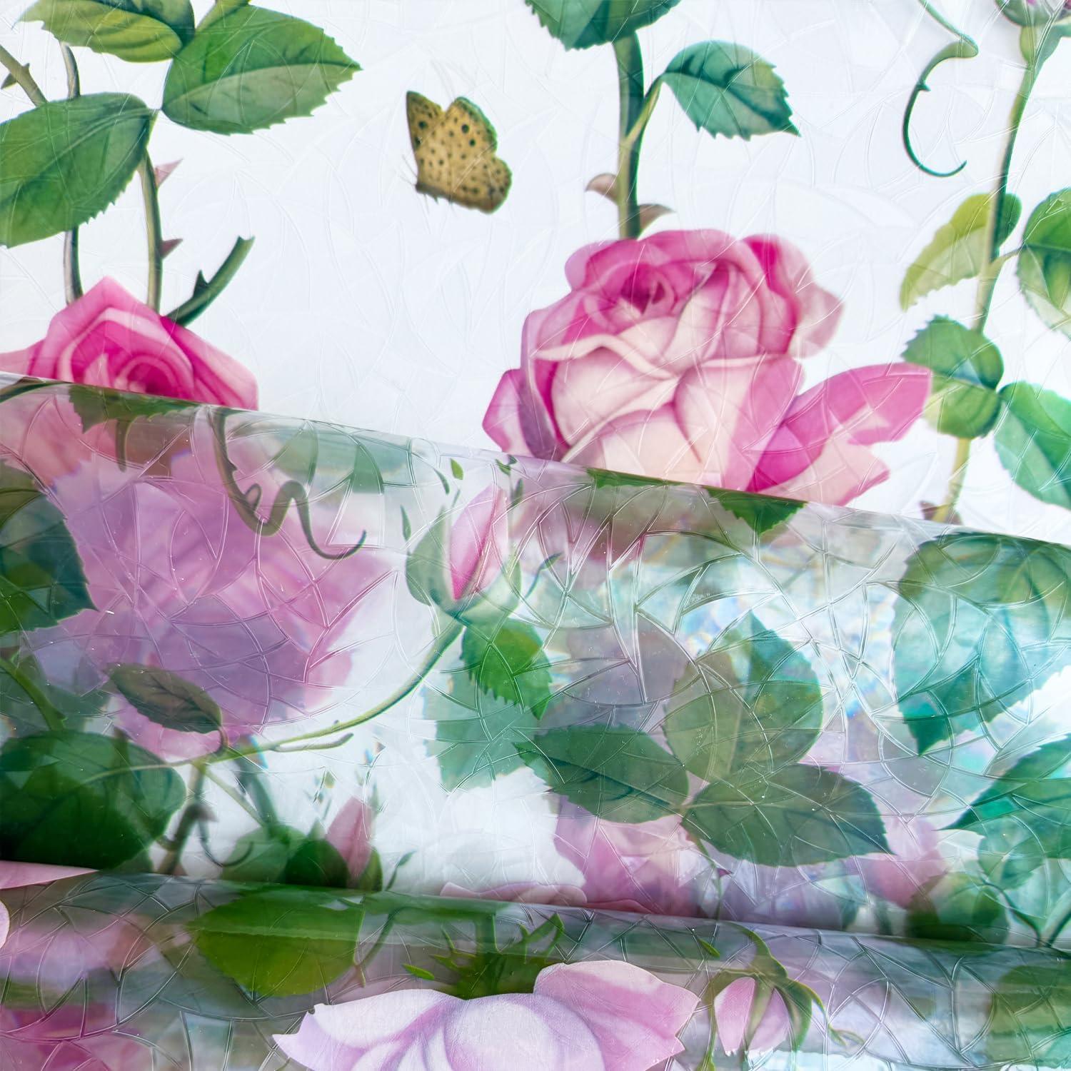 Película de Ventana Adherente Estática Mikomer 89x200cm Rosa