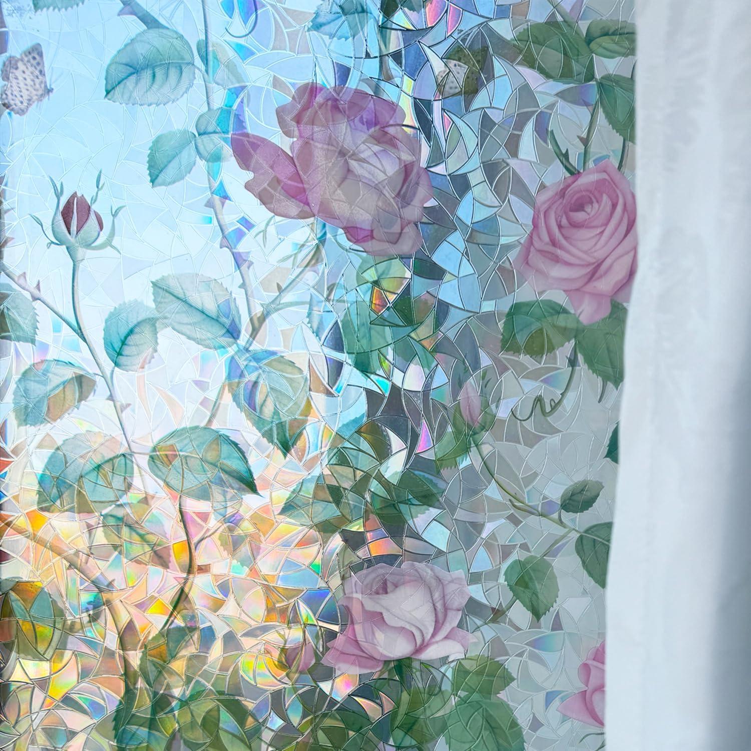 Película de Ventana Adherente Estática Mikomer 89x200cm Rosa