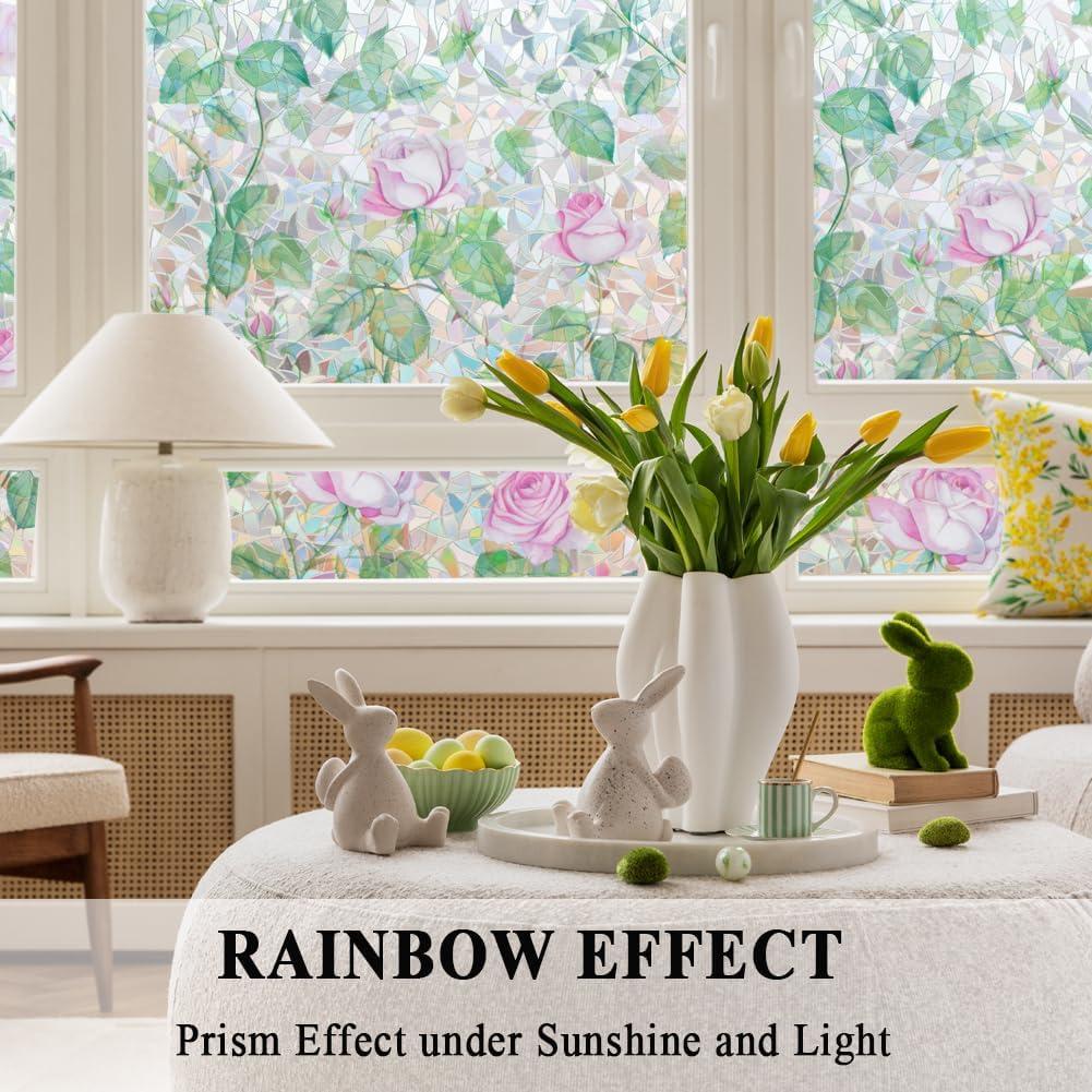 Película de Ventana Adherente Estática Mikomer 89x200cm Rosa