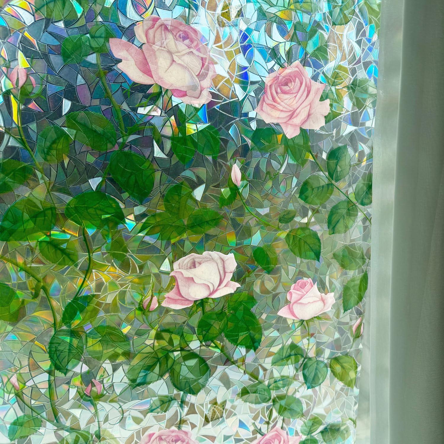 Película de Ventana Adherente Estática Mikomer 89x200cm Rosa